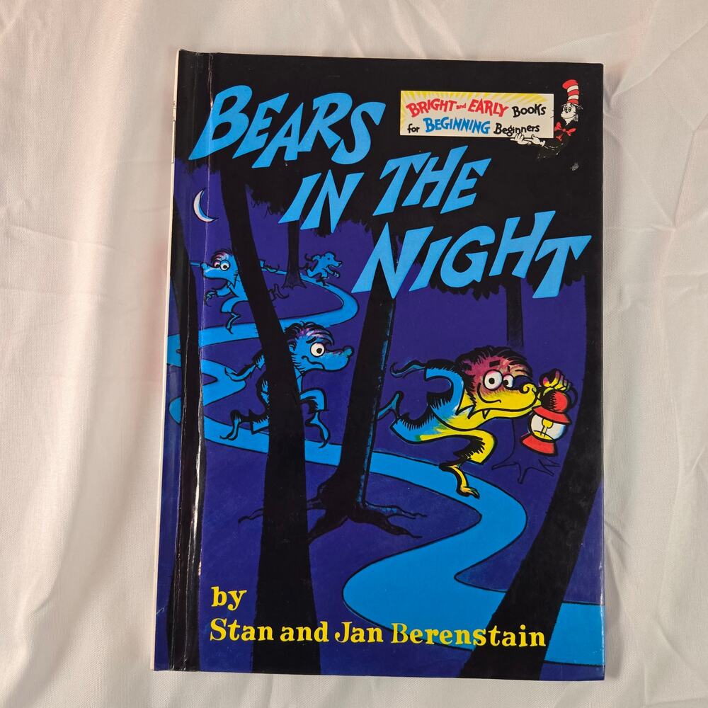 Bears in the Night Stan & Jan Berenstain HC VTG 1971 Bright & Early Beginner Bk